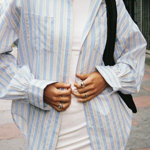 Santiaga Shirt Beige / Blue