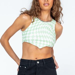 Cordeaux Top Green / White