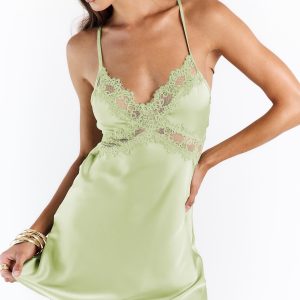 Treasure Mini Dress Sage