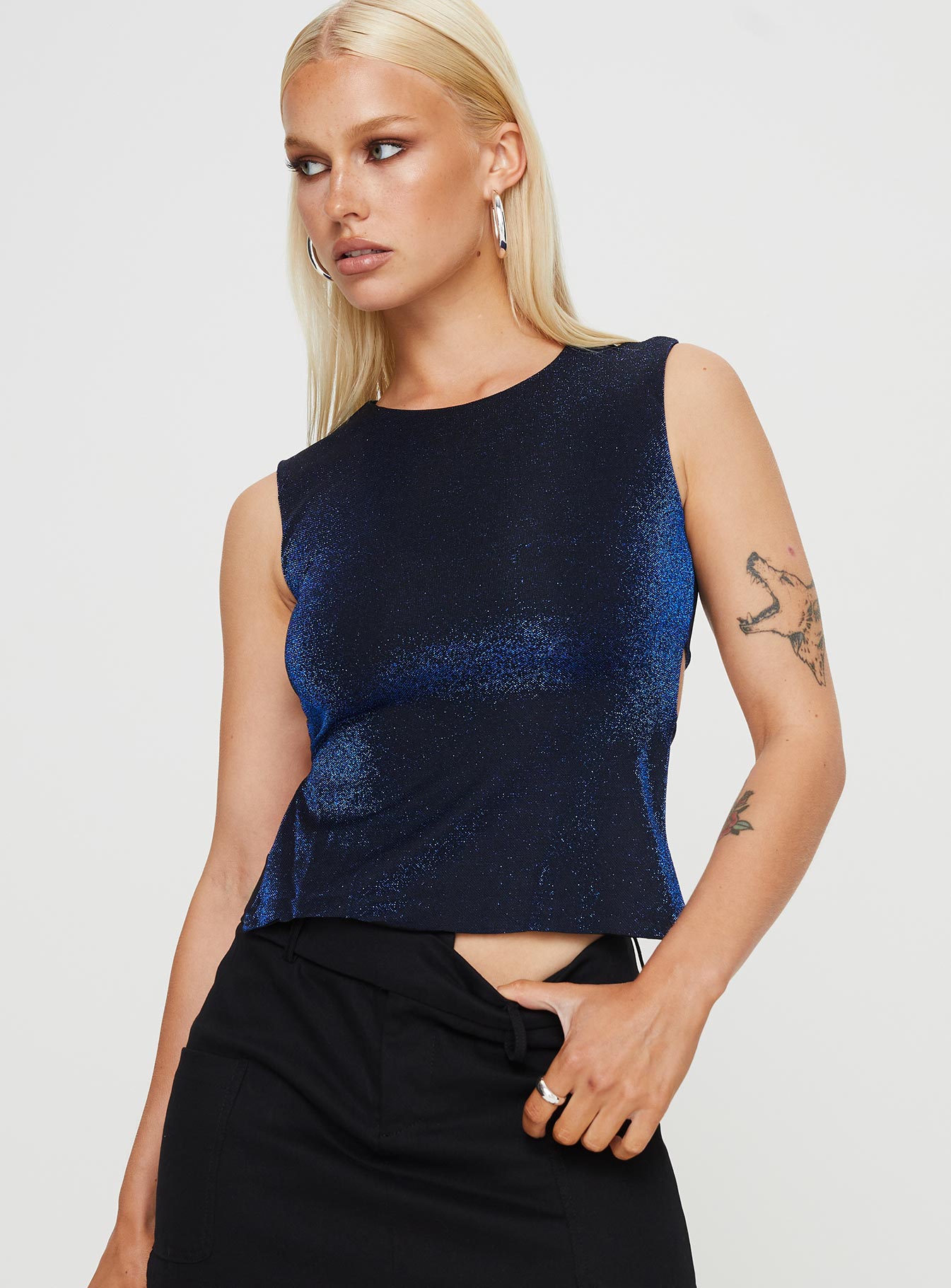 Uzo Top Navy - Image 2