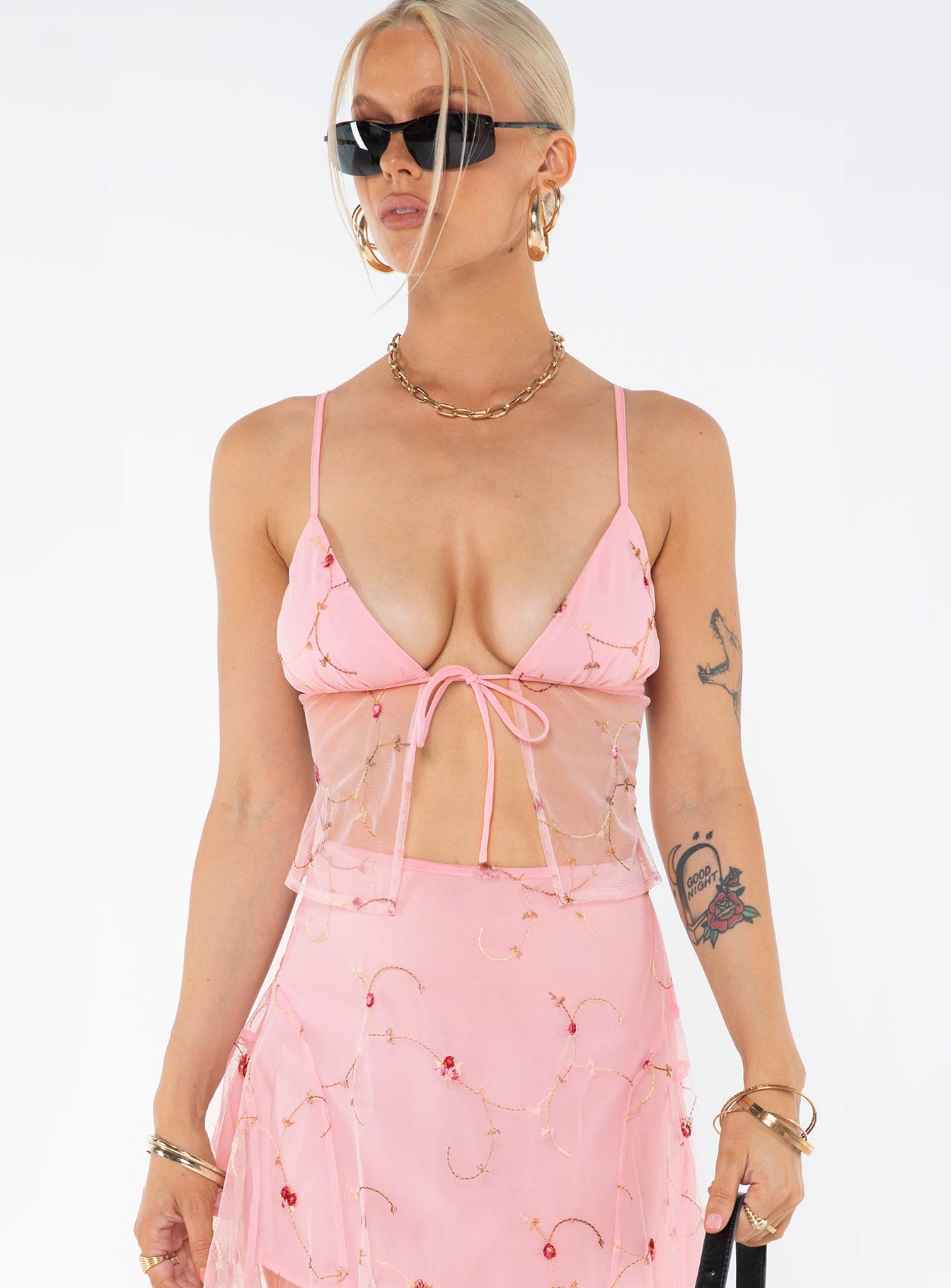 Rosen Top Pink Floral - Image 2