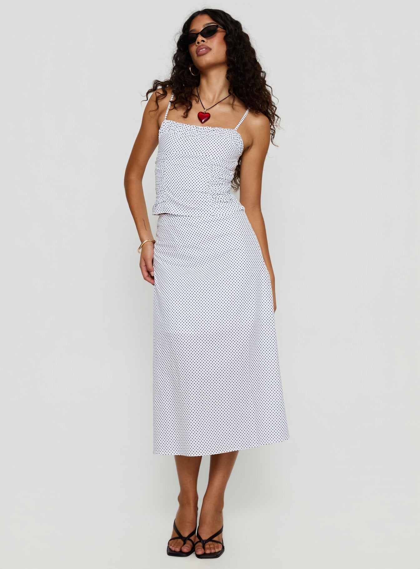 Shining Mirrors Set White / Black Polka - Image 2