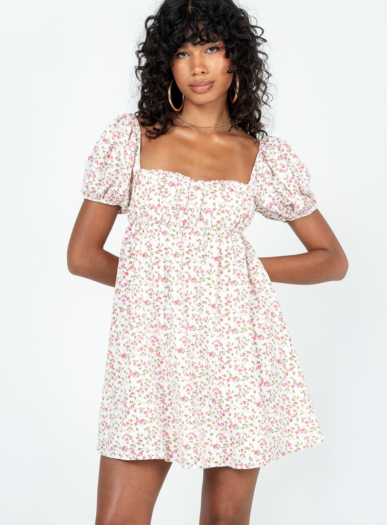 Let's Dance Mini Dress Pink Floral - Image 2