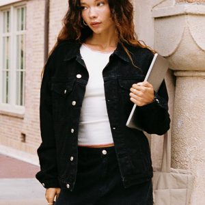 Phoenix Denim Jacket Black