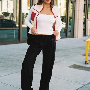 Sallon Low Rise Pants Black