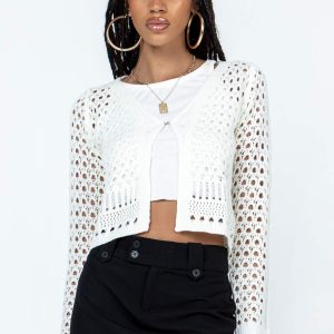 Dreya Cardigan White