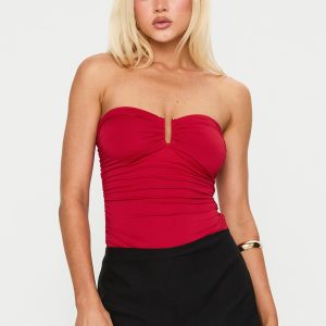 Spectacle Bodysuit Red
