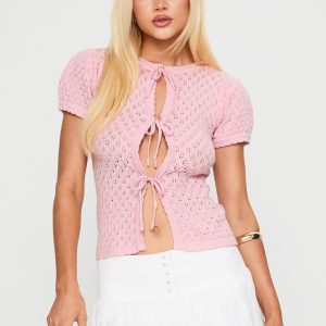 Mari Knit Top Pink