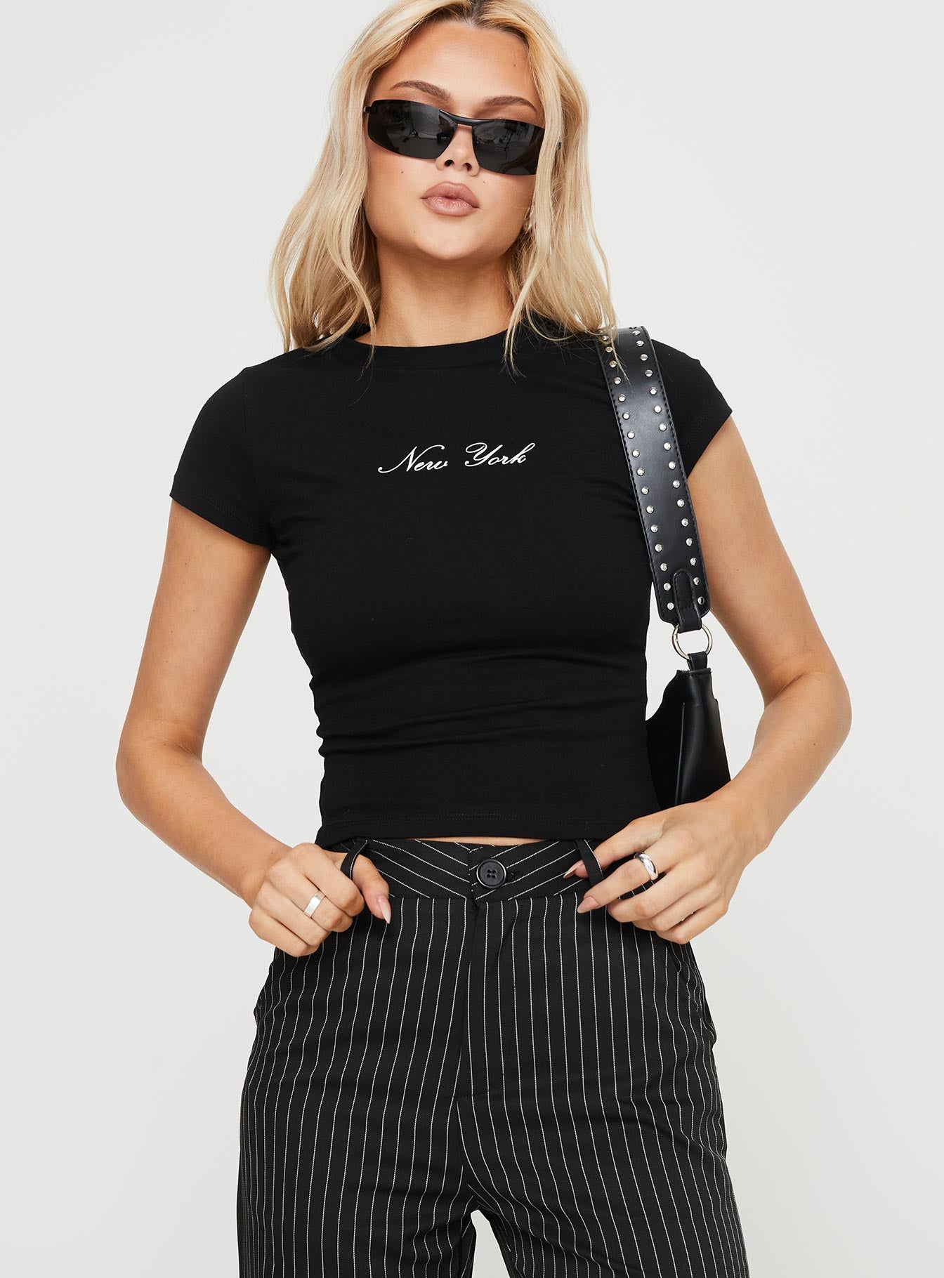 New York Lights Tee Black - Image 2