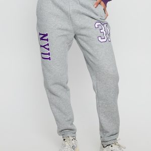 NYU Basic Sweatpants Heather Grey