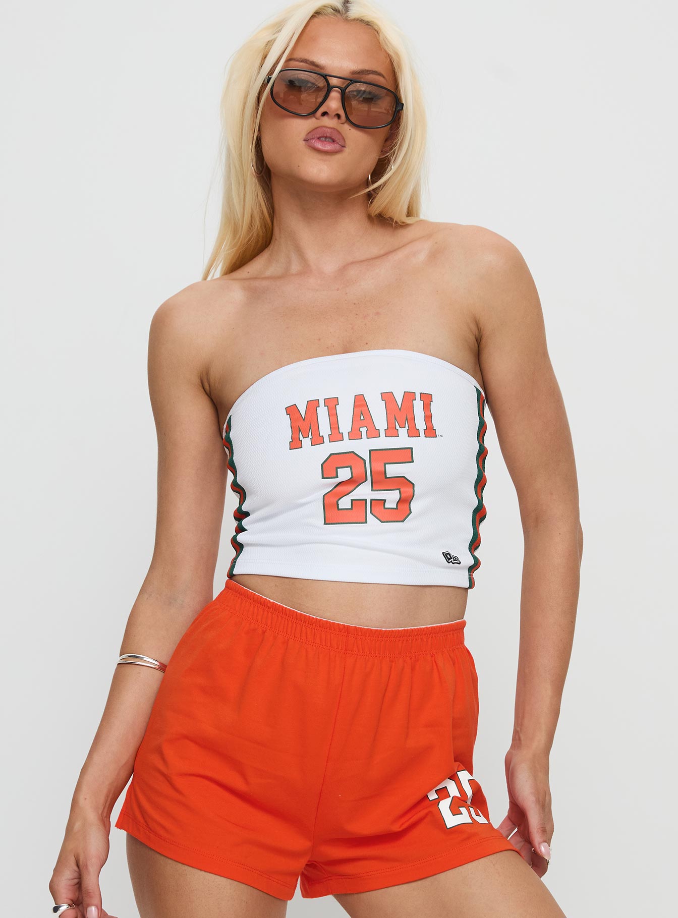 Miami Jersey Tube Top White - Image 2