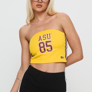 ASU Jersey Tube Top Gold