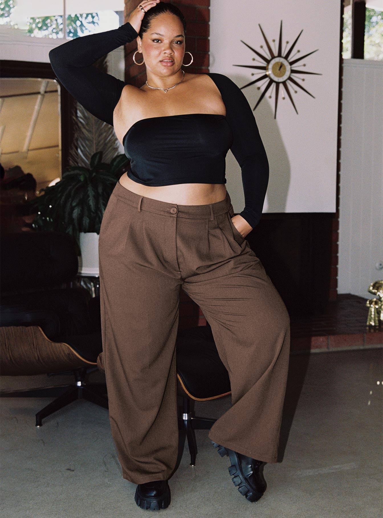 Moran Two Piece Bolero Top Black Curve - Image 2