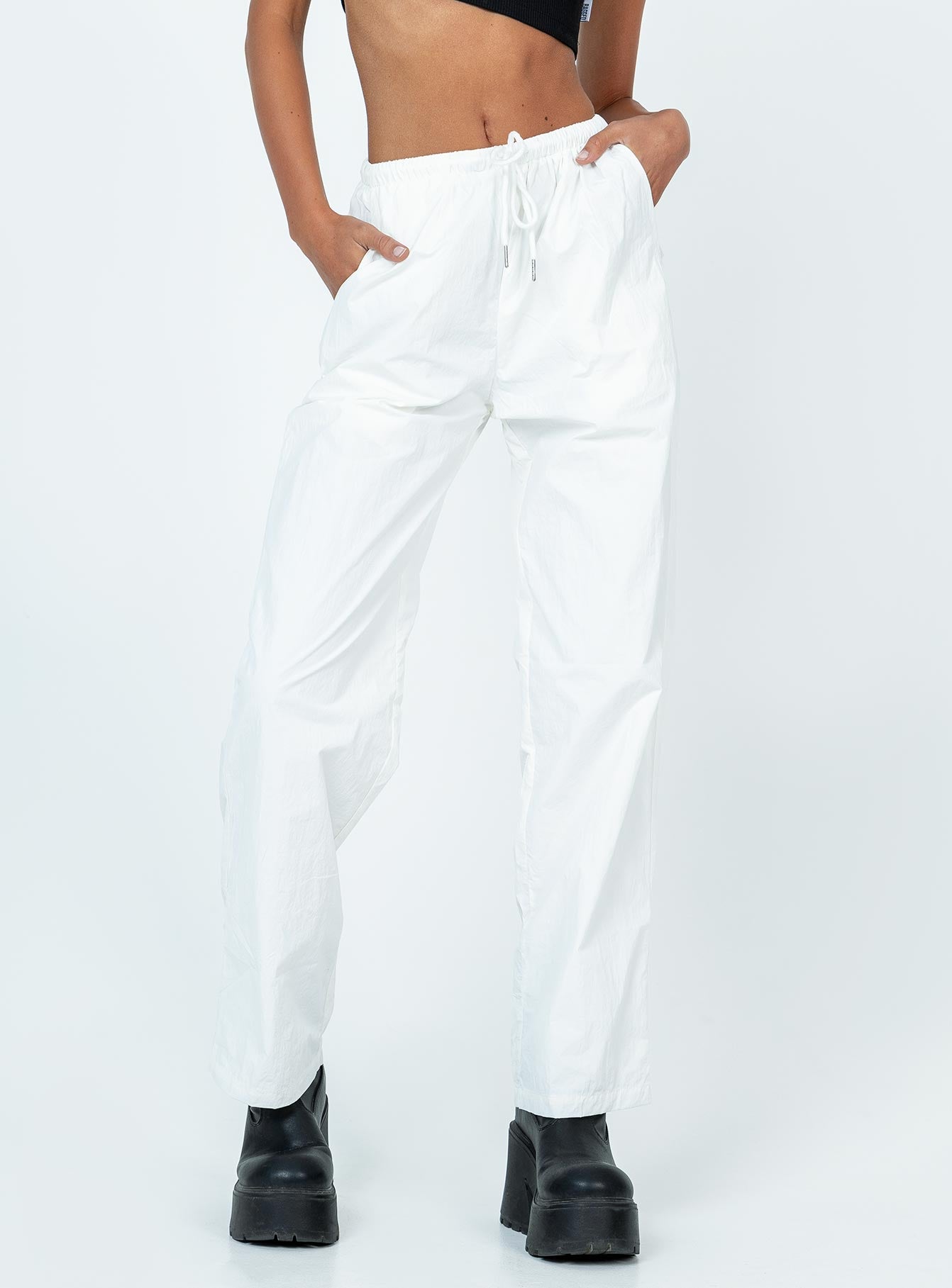 Darlington Parachute Pants White - Image 2