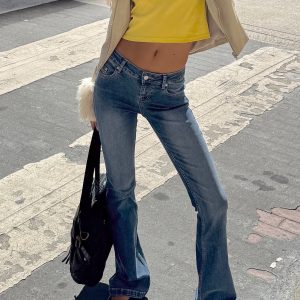 Bethany Low Rise Bootleg Jeans Mid Wash