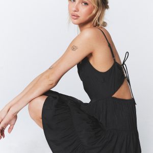 Summer Break Mini Dress Black