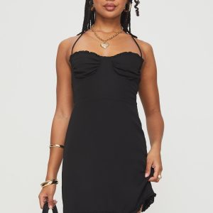 Fusilloni Mini Dress Black