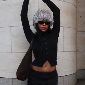 Head In The Clouds Cardigan Onyx