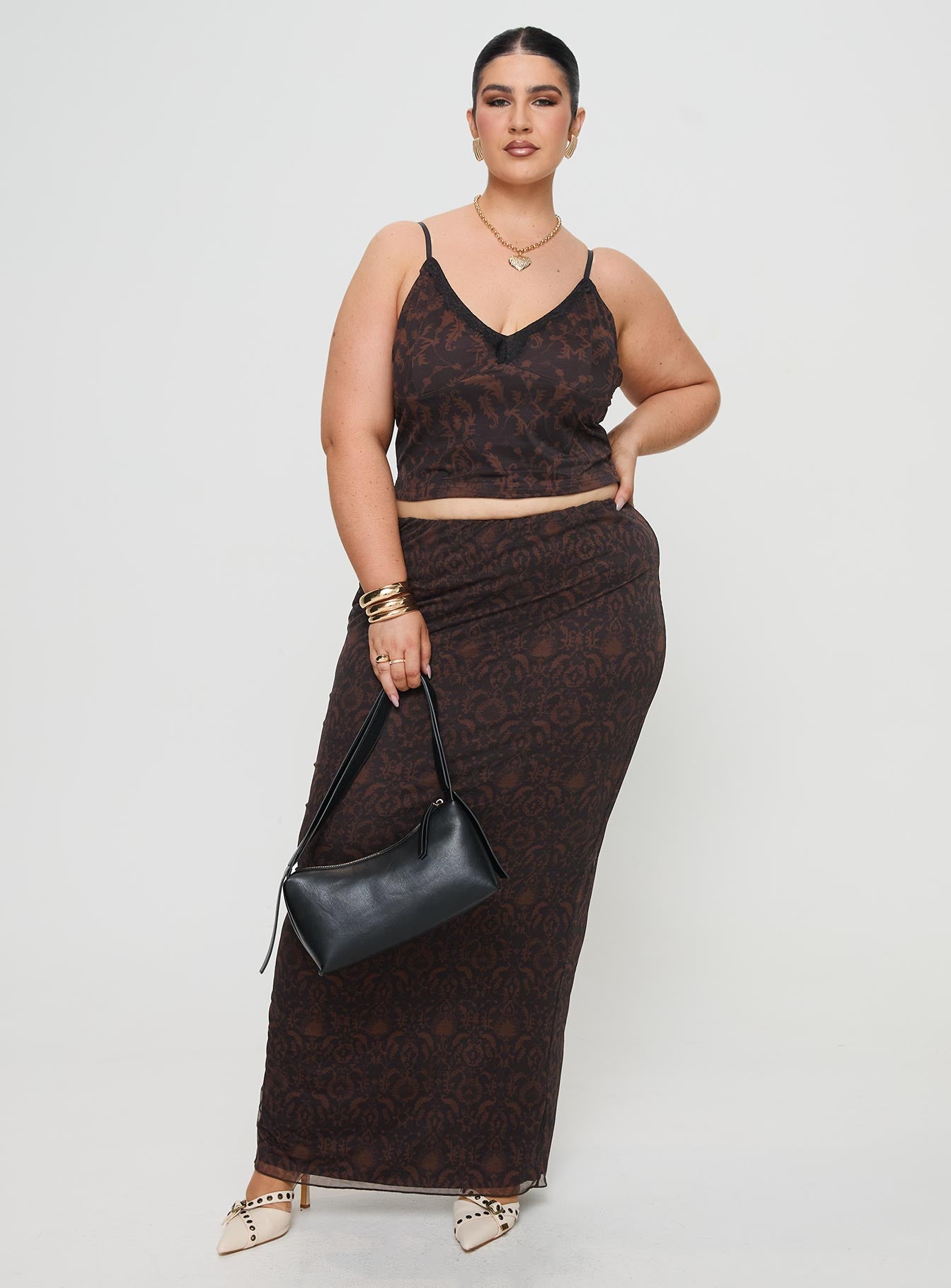Hostona Maxi Skirt Mutli Curve - Image 2