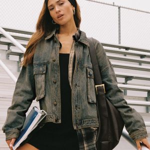 Kier Oversized Jacket Denim Antique Wash