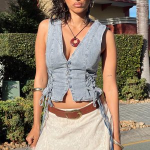 Stavia Vest Top Denim