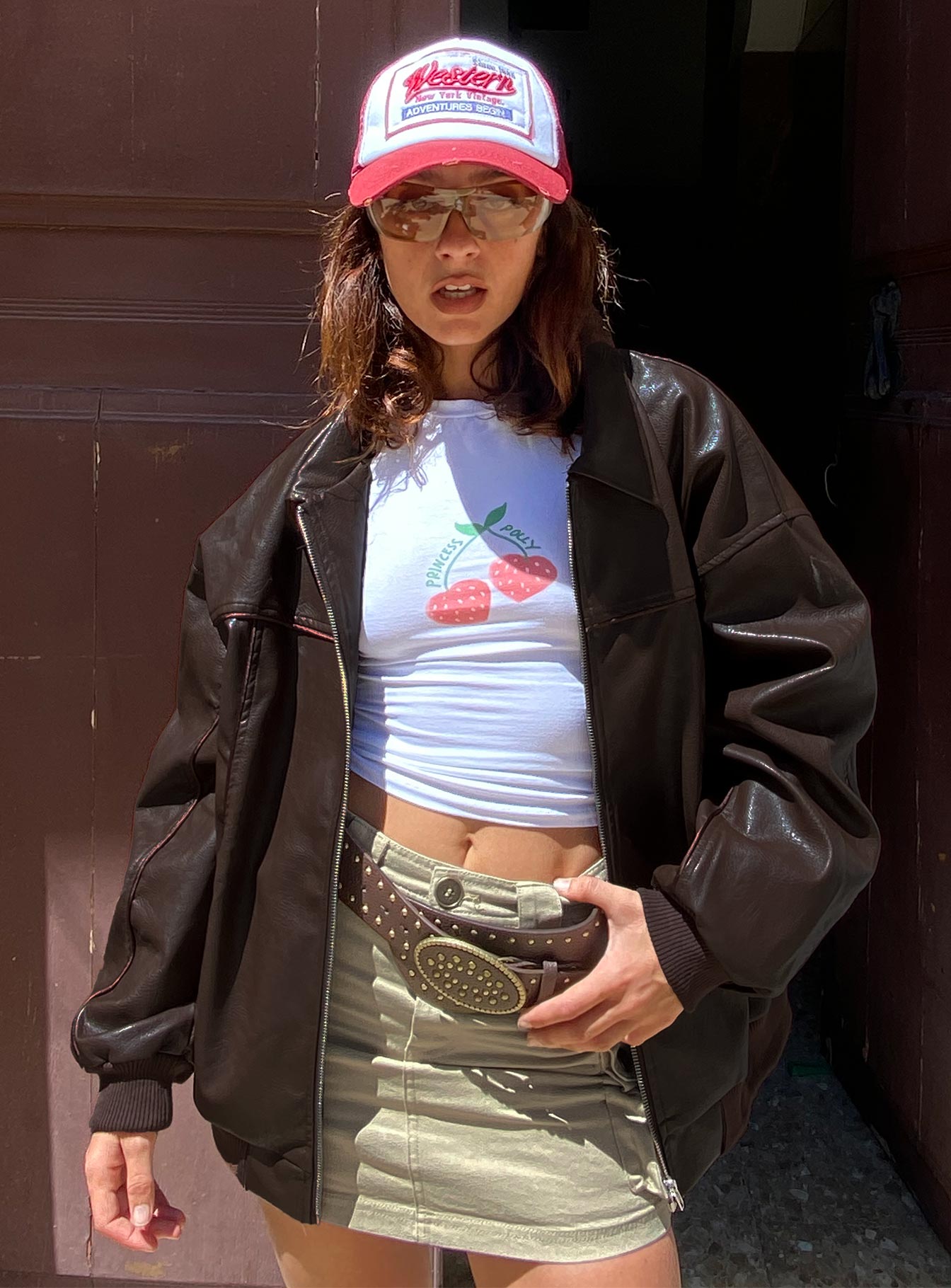 Lydie Cargo Mini Skirt Beige - Image 5