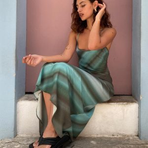 Otillie Maxi Dress Blue Multi