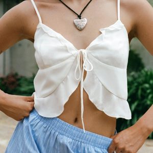 Trevally Ruffle Top Ivory
