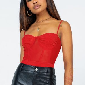 Triston Bodysuit Red