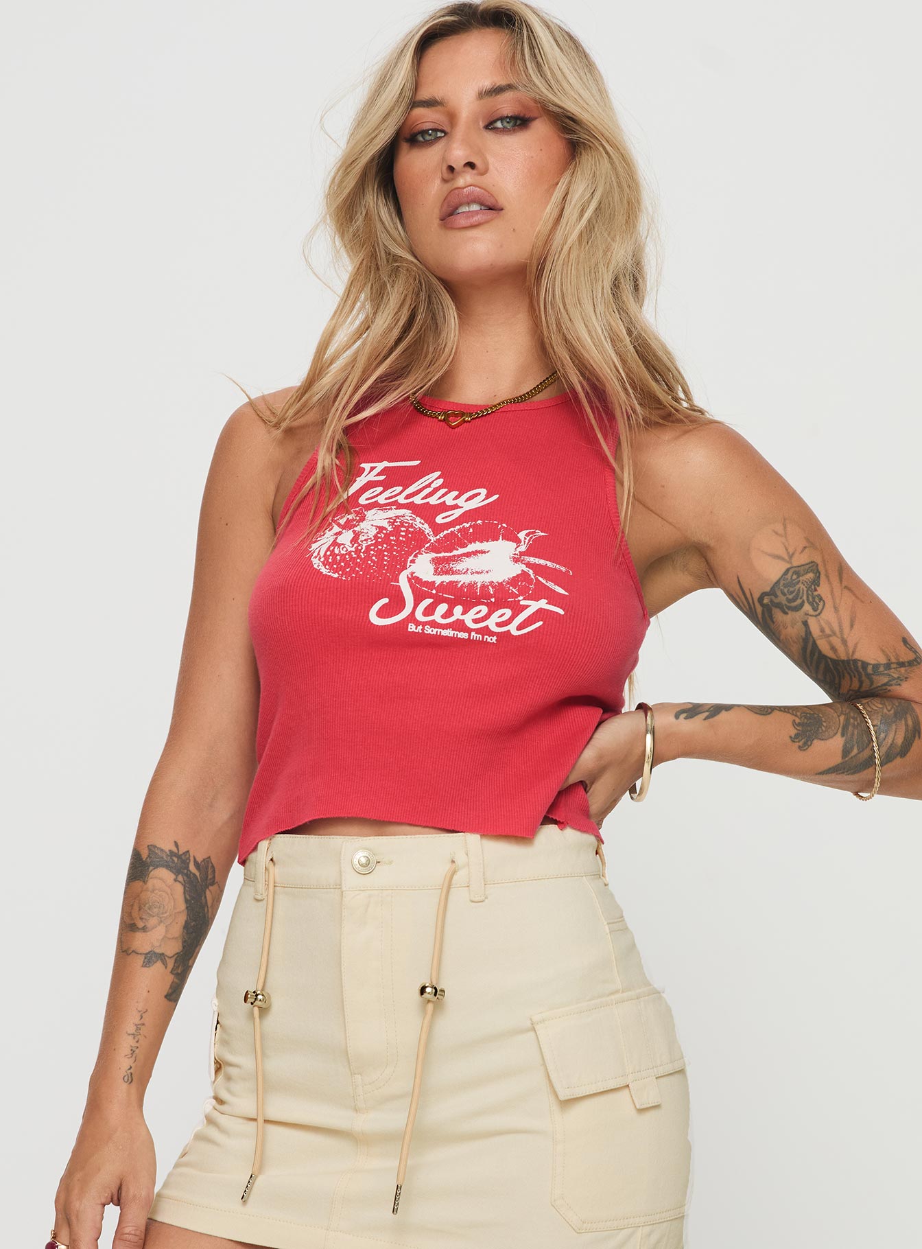 Berries N Sweets Tank Red - Image 2