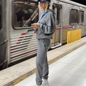 Renna Track Pants Charcoal