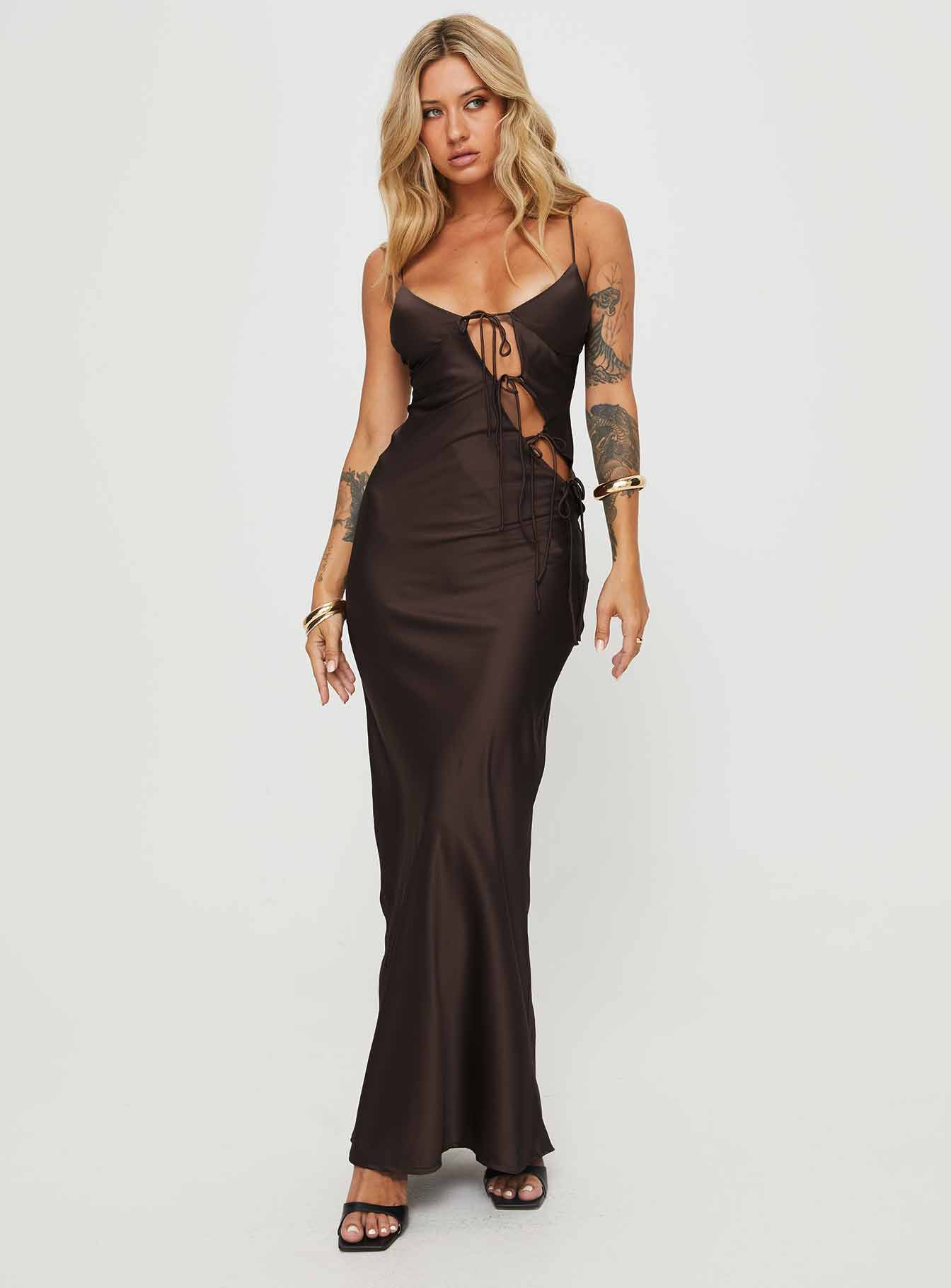 About A Girl Maxi Dress Chocolate - Image 2