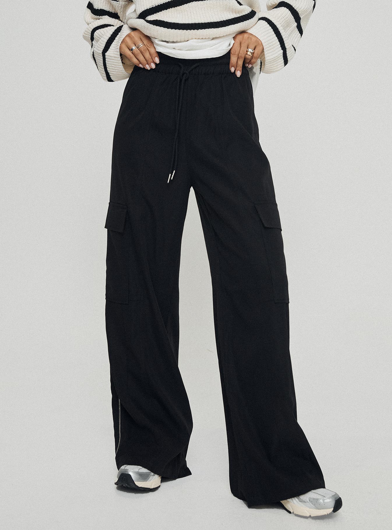 Presson Cargo Pants Washed Black - Image 2