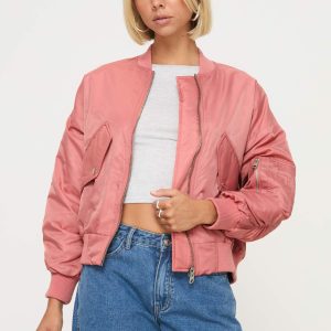 Regarn Bomber Jacket Dusted Rose