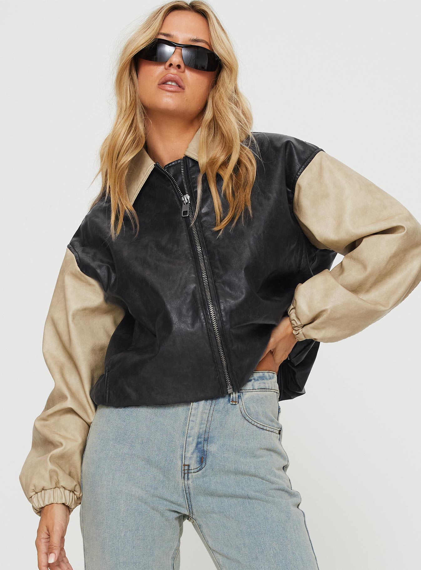 Nirvana Bomber Jacket Camel - Image 2