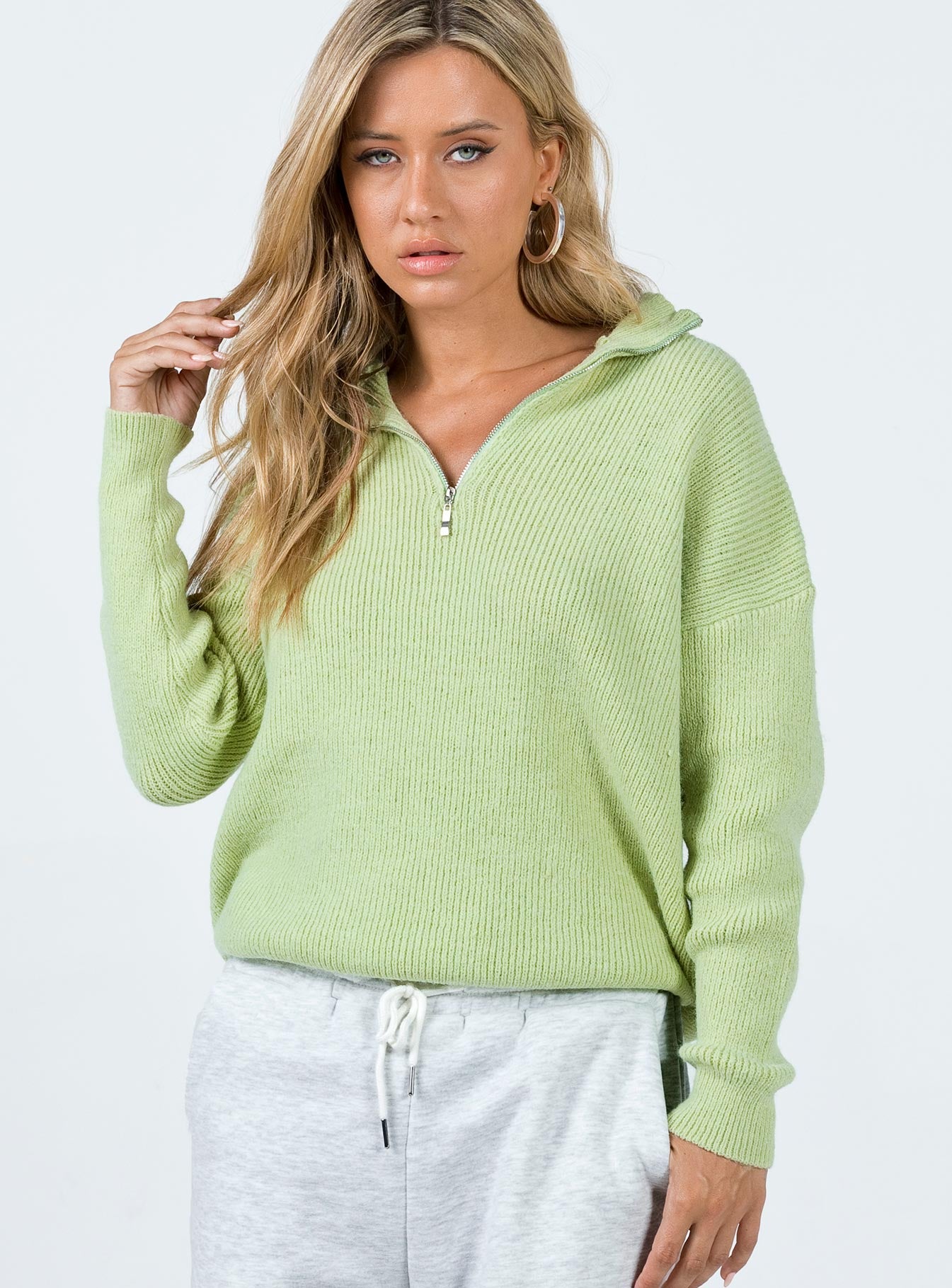 Bessy Knit Sweater Sage