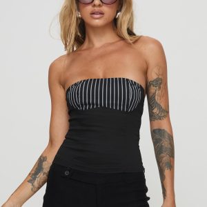Everard Strapless Top Black