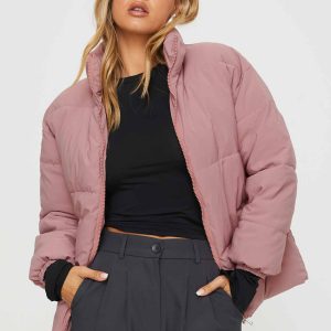 Larz Puffer Jacket Pink
