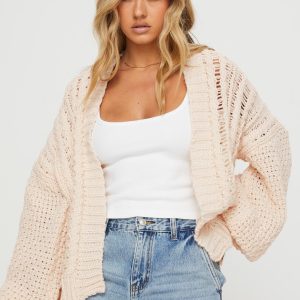 Abner Cable Cardigan Beige