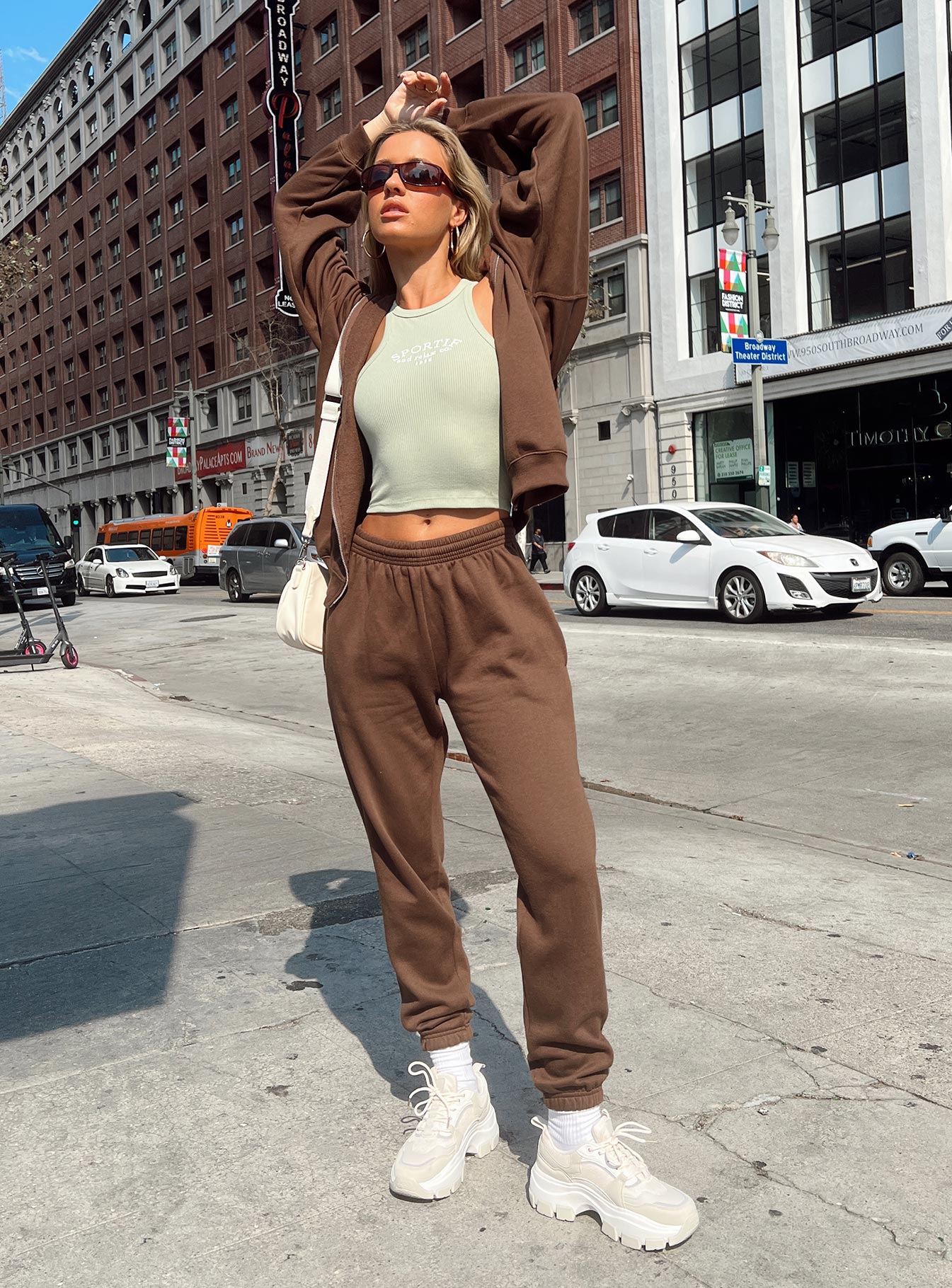 Renna Track Pants Brown - Image 2