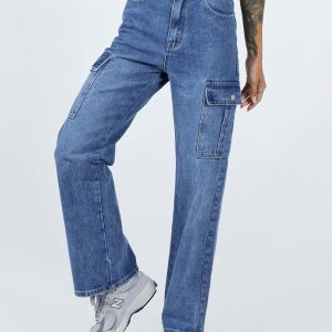 Pimaga Denim Cargo Jeans