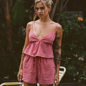 Lille Set Red Gingham