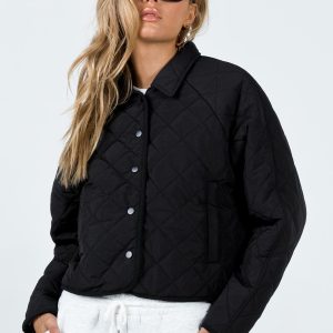 Tripp Quilted Jacket Black