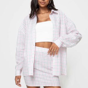 Seersucker Check Set Pink Multi