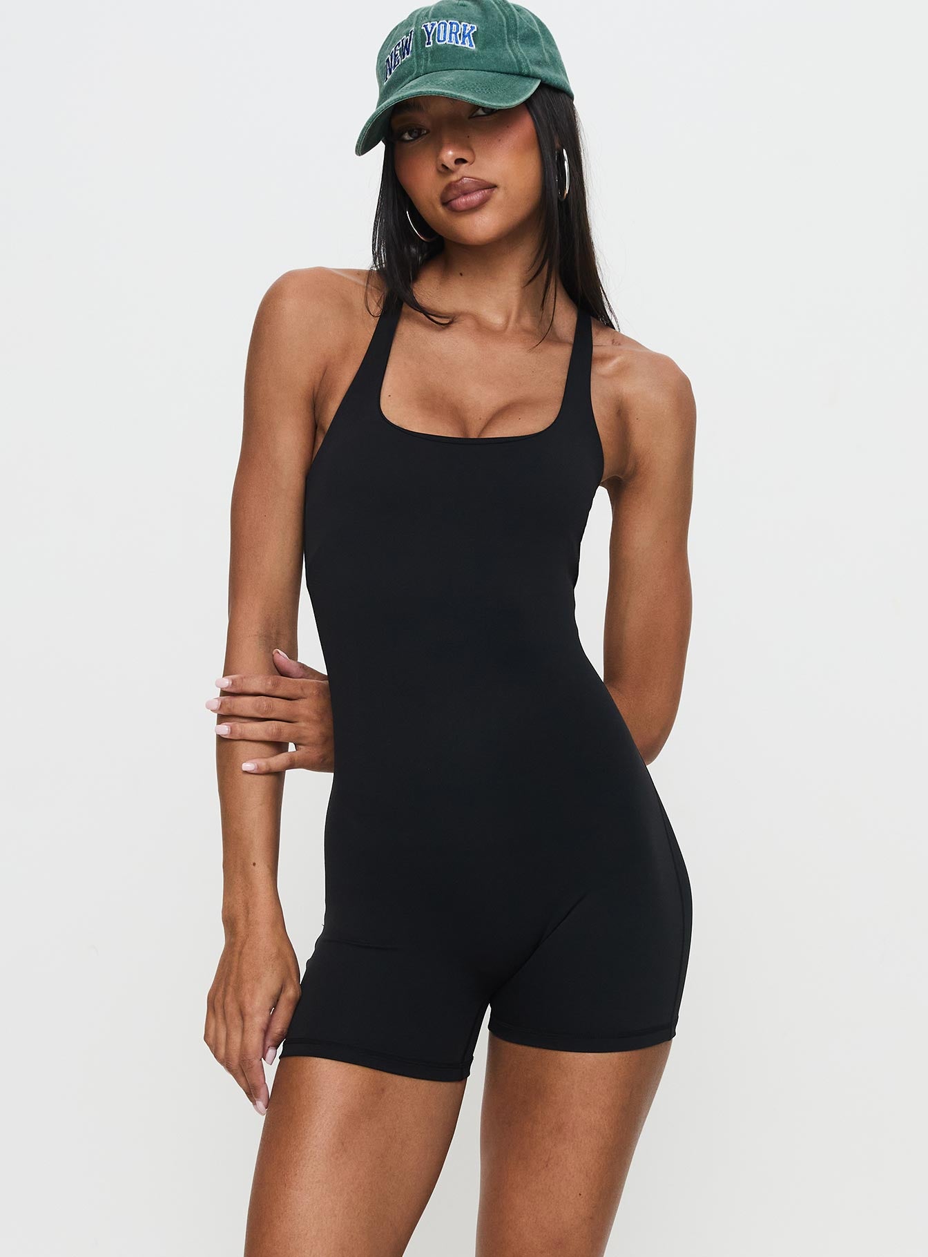 Run The Play Active Romper Black - Image 2
