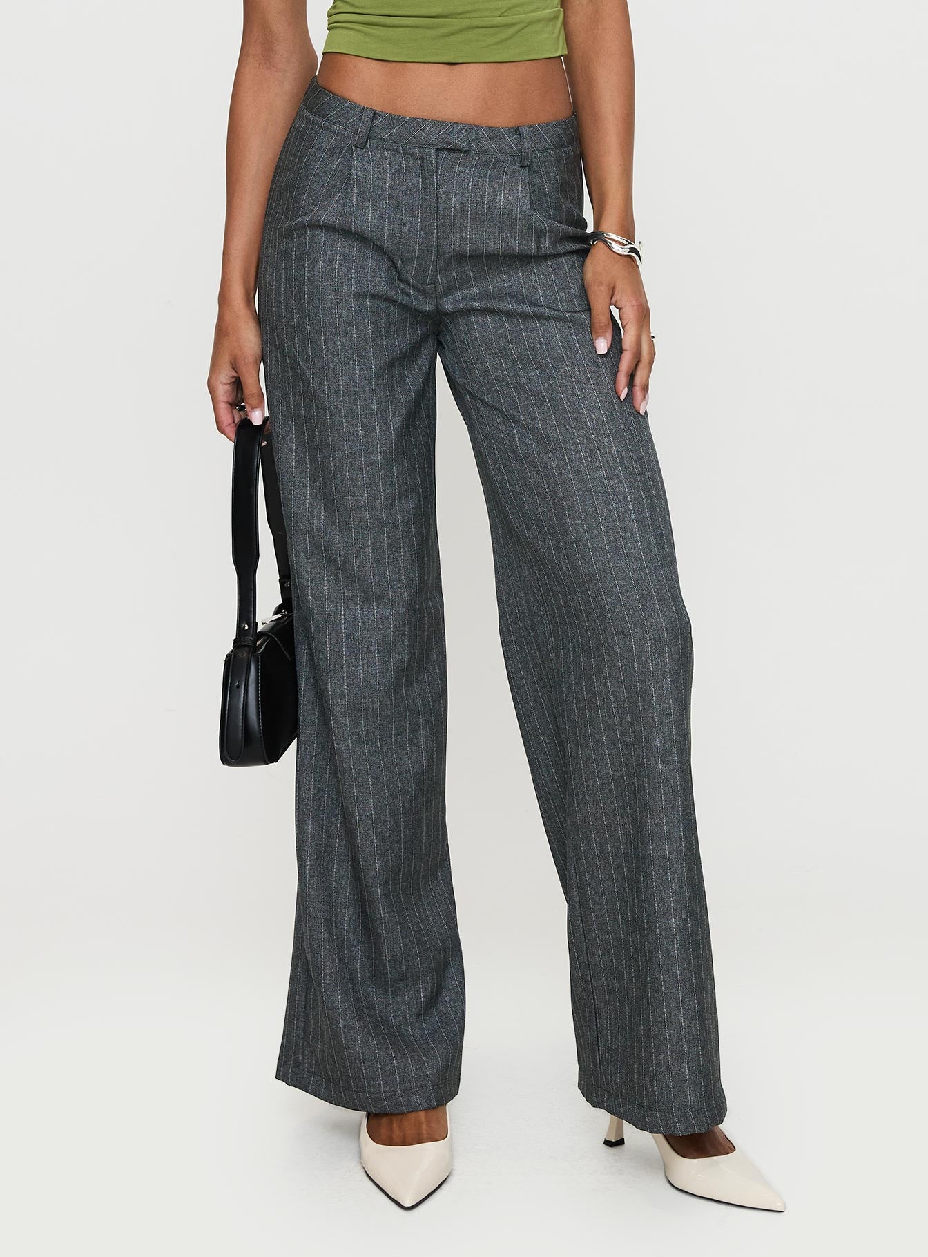 Broadcast Pants Grey Pinstripe - Image 2