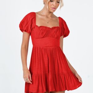 Ethan Mini Dress Red