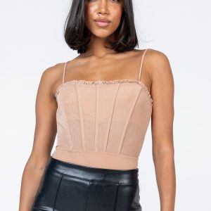 Cartia Bodysuit Light Brown