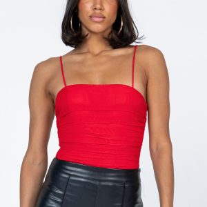 Cinzia Bodysuit Red