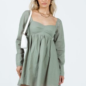 Vikki Mini Dress Sage